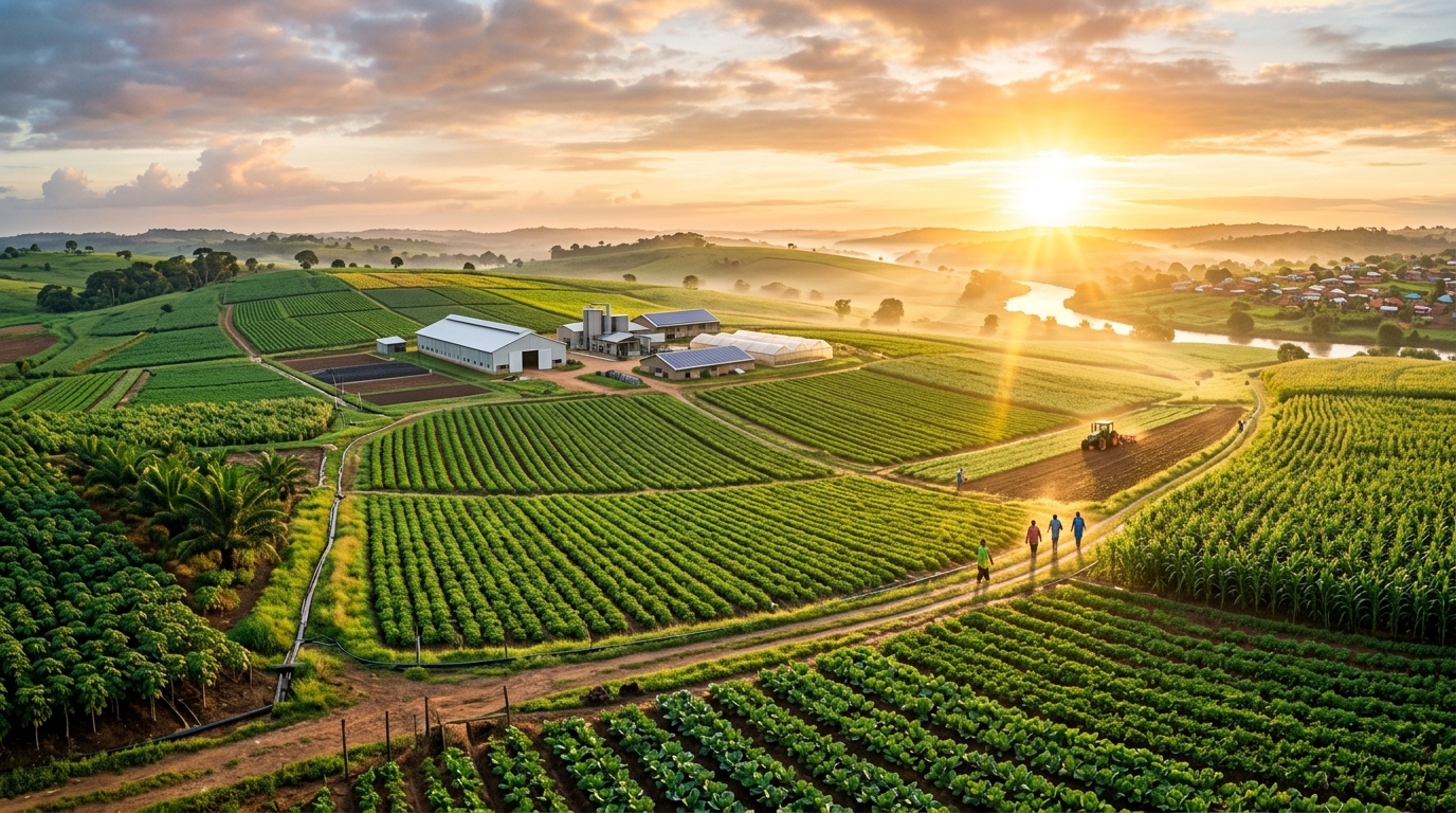Sunrise over ALIRA Farm